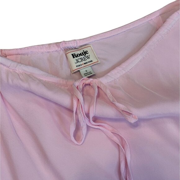 Rouje X J.Crew Poème Porcelain Pink Lace Insert Skirt $128 EUC S - Picture 4 of 6